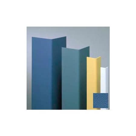 Pawling Vinyl Surface Mounted Corner Guard, 90Deg Corner, 1-1/2" Wings, 8'H, BL Bird, Drilled CGD-12-8-490